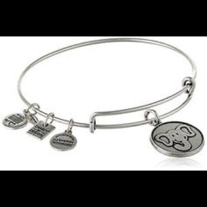 Alex & Ani Silver Elephant Bangle